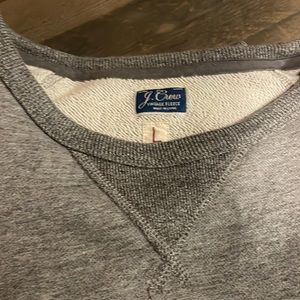 Mens Large J. Crew Crewneck Fleece Sweater